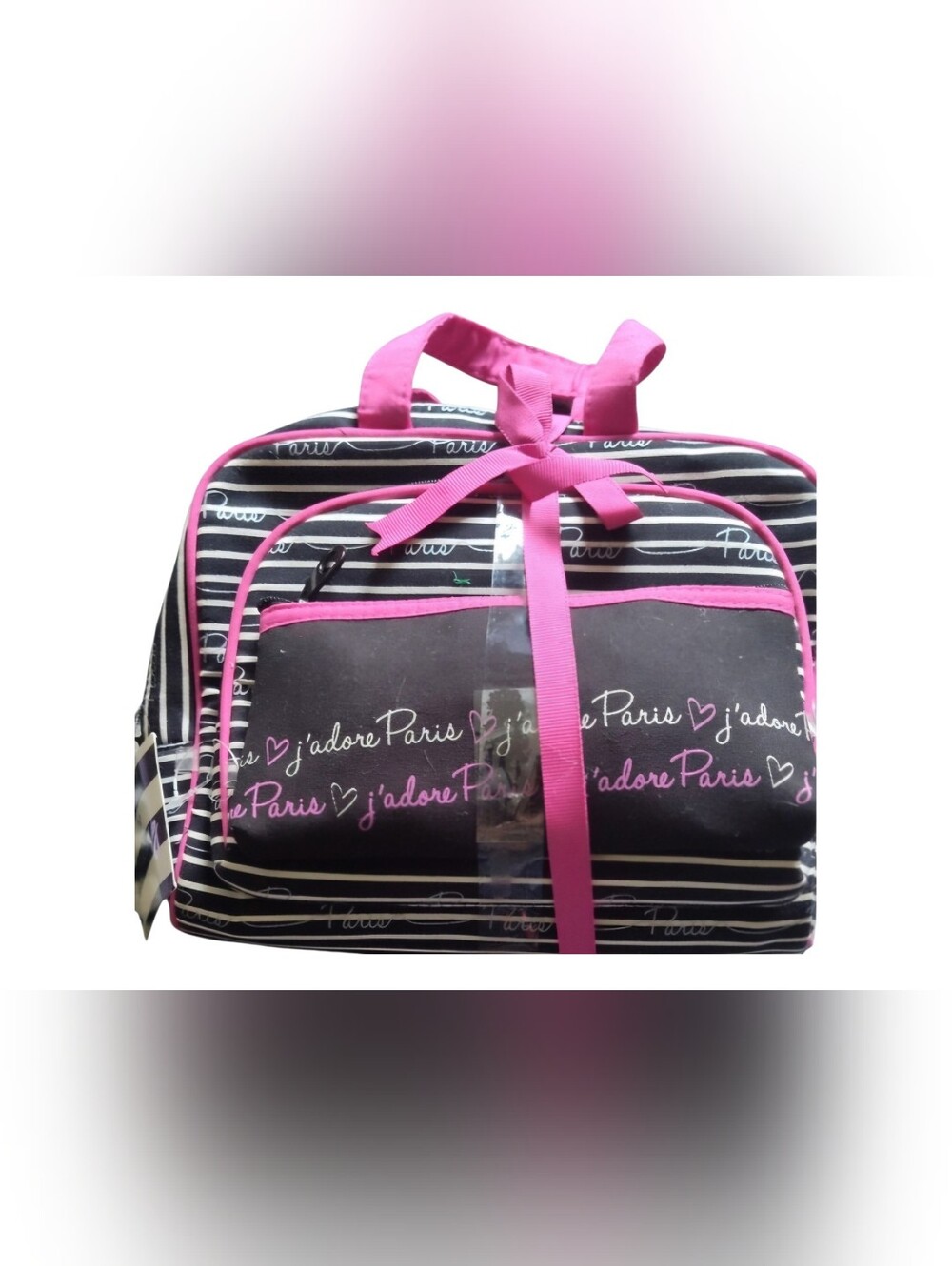 'J'adore Paris' NEW 3 Piece Cosmetic Bag Set